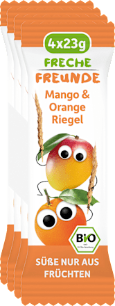 Fruchtriegel mit Getreide Mango & Orange ab 1 Jahr, (4x23 g) Freche Freunde