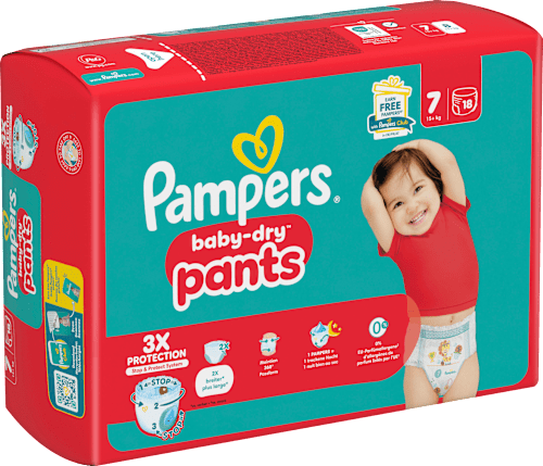 Baby Pants Gr. 7 XL (15+ kg) Pampers baby-dry