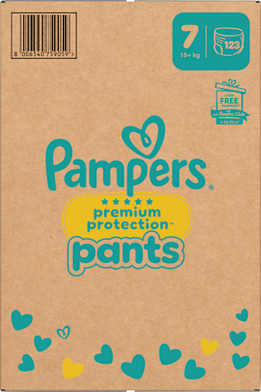 Baby Pants Premium Protection Gr. 7 Extra Large (15+ kg), Monatsbox Pampers