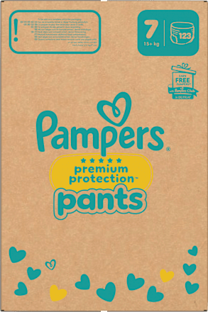 Baby Pants Premium Protection Gr. 7 Extra Large (15+ kg), Monatsbox Pampers