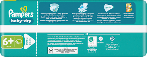 Windeln Baby Dry Gr. 6+ XL (14-19 kg)  Pampers baby-dry