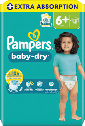 Windeln Baby Dry Gr. 6+ XL (14-19 kg)  Pampers baby-dry