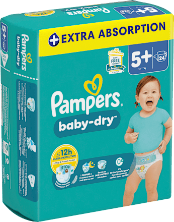 Windeln Baby Dry Gr. 5+ Junior+ (12-17 kg) Pampers baby-dry