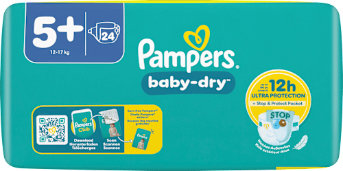 Windeln Baby Dry Gr. 5+ Junior+ (12-17 kg) Pampers baby-dry