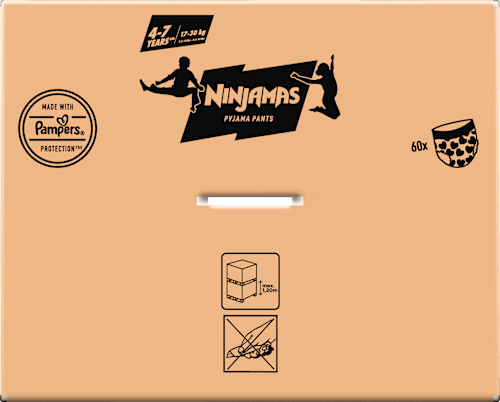 Pyjama Pants Mädchen 4-7 Jahre, Monatsbox Ninjamas