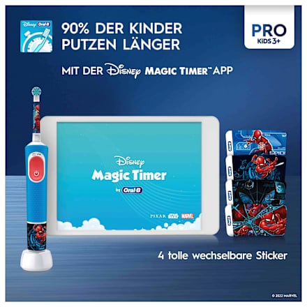 Elektrische Zahnbürste Vitality PRO Kinder Spiderman, ab 3 Jahren Oral-B