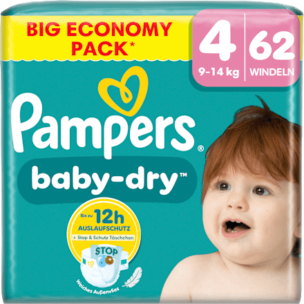 Windeln Baby Dry Gr.4 Maxi (9-14 kg), Big Pack Pampers