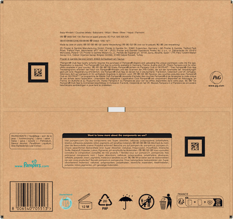 Windeln Premium Protection Gr. 1 Newborn (2-5 kg) Monatsbox Pampers