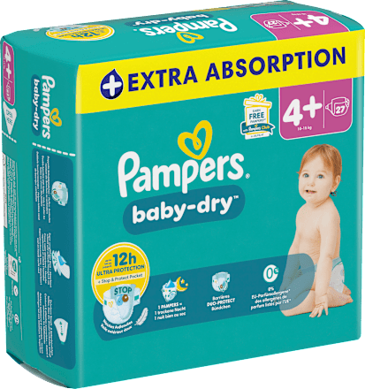 Windeln Baby Dry Gr. 4+ Maxi+ (10-15 kg) Pampers baby-dry