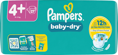 Windeln Baby Dry Gr. 4+ Maxi+ (10-15 kg) Pampers baby-dry