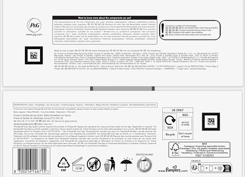 Windeln Baby Dry Gr.4 (9-14 kg) Limited Edition Paw Patrol, Monatsbox Pampers