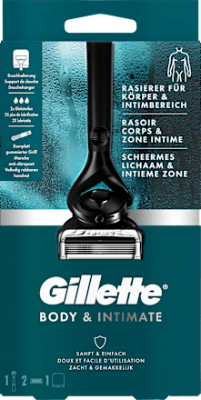 Rasierer, Intimate + 2 Klingen Gillette