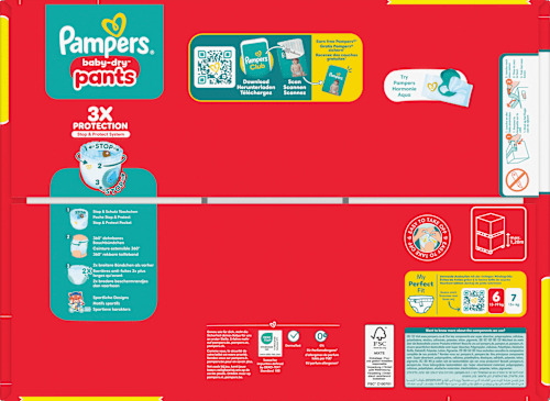 Baby Pants Baby Dry Gr. 6 (13-19 kg) XXL Pack Pampers baby-dry
