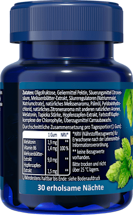 Schlaf Gums Intens Melatonin 1,9mg Klosterfrau