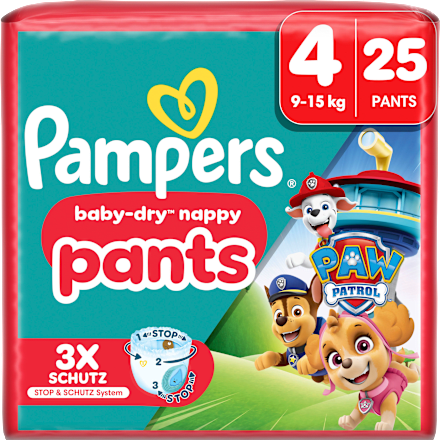 Baby Pants Baby Dry nappy Paw Patrol Gr. 4 (9-15 kg) Pampers