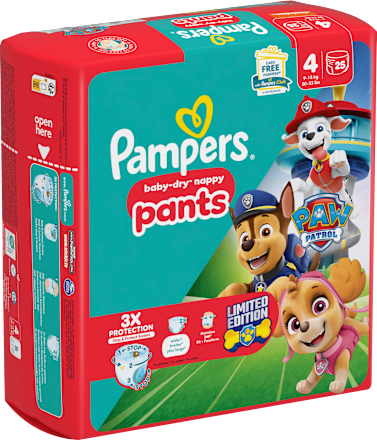 Baby Pants Baby Dry nappy Paw Patrol Gr. 4 (9-15 kg) Pampers
