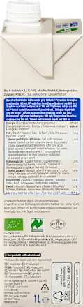 Dugotrajno alpsko organsko mleko - 3,5% mlečne masti dmBio