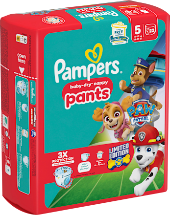 Baby Pants Baby Dry nappy Paw Patrol Gr. 5 (11-17 kg) Pampers