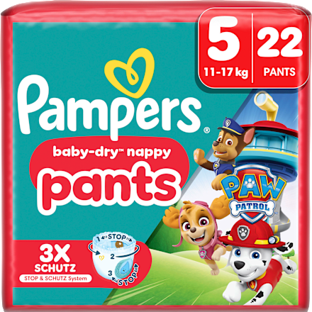 Baby Pants Baby Dry nappy Paw Patrol Gr. 5 (11-17 kg) Pampers