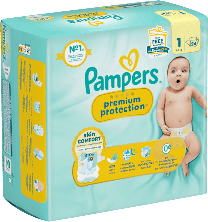 Windeln Premium Protection Gr. 1 Newborn (2-5 kg) Pampers premium protection