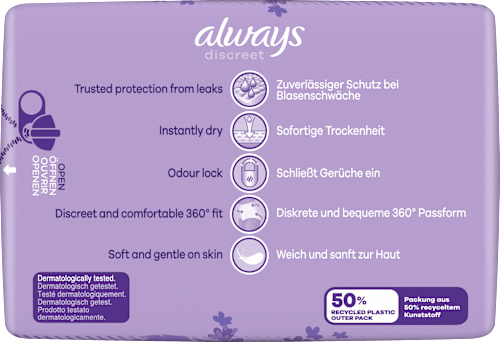 discreet Pants Inkontinenz Plus Gr. M, Vorteilspack (4x9 St) always