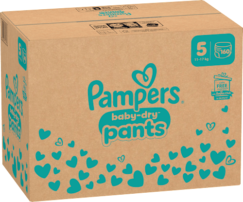 Baby Pants Baby Dry Gr.5 Junior (11-17 kg), Monatsbox Pampers