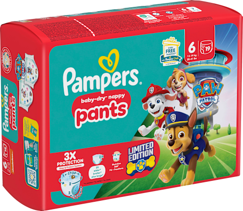 Baby Pants Baby Dry nappy Paw Patrol Gr. 6 (13-19 kg) Pampers