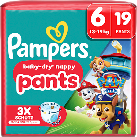 Baby Pants Baby Dry nappy Paw Patrol Gr. 6 (13-19 kg) Pampers