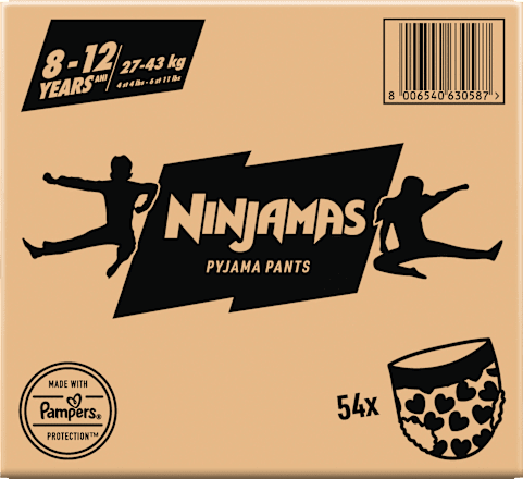 Pyjama Pants Mädchen 8-12 Jahre, Monatsbox Ninjamas