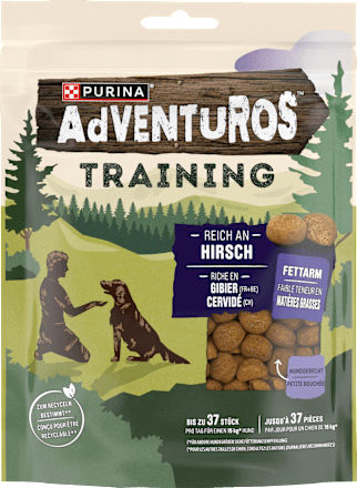 Hundeleckerli mit Hirsch, Training  Purina Adventuros