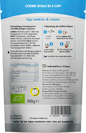 Getränkepulver, Cookies & Cream koawach