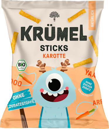 Kindersnack Sticks Karotte, ab 3 Jahren KRÜMEL