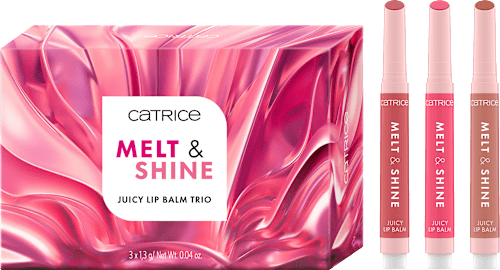 Juicy Lip Balm set balzama za usne Melt & Shine CATRICE