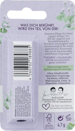 Lippenpflege Arganöl Intensiv Jean&Len