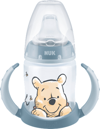 Trinklernflasche First Choice Disney Temperature Control , anthrazit, 6-18 Monate, 150ml NUK