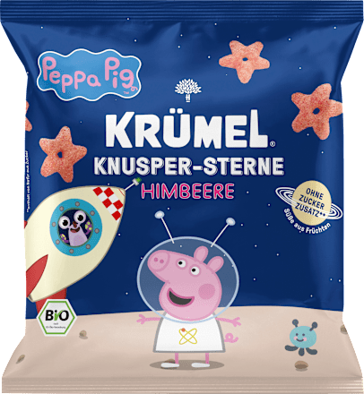 Kindersnack Peppa Pig Knusper-Sterne Himbeere ab 3 Jahren KRÜMEL