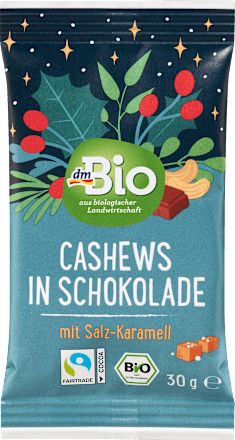 Bio kesudió tejcsokoládéban, sós karamellával dmBio
