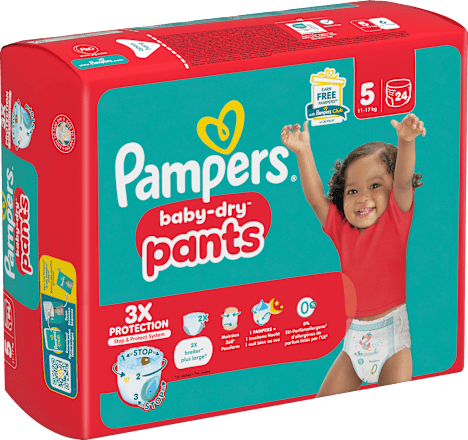 Baby Pants Baby Dry Gr. 5 Junior (11-17 kg)	 Pampers baby-dry