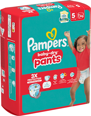 Baby Pants Baby Dry Gr.5 Junior (11-17 kg)	 Pampers