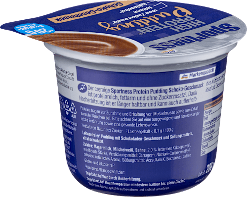 Budinca proteica, aroma de ciocolata Sportness