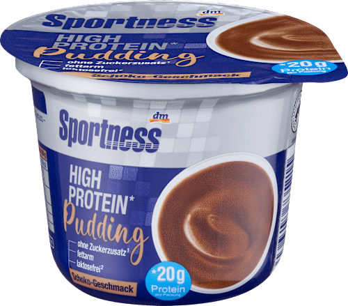 Budinca proteica, aroma de ciocolata Sportness