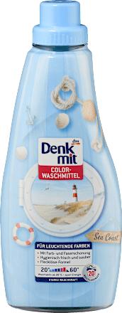 Гел за цветно пране Sea-Coast, 1 L Denkmit
