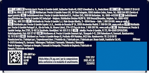 Elektrische Zahnbürste Vitality PRO Kinder Frozen, ab 3 Jahren Oral-B