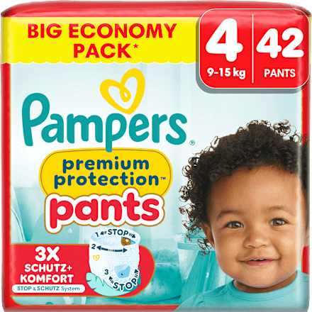 Baby Pants Premium Protection Gr.4 Maxi (9-15kg), Big Pack Pampers premium protection