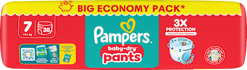 Baby Pants Baby Dry Gr. 7 Extra Large (15+ kg) Big Pack Pampers baby-dry