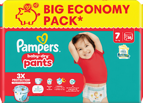Baby Pants Baby Dry Gr. 7 Extra Large (15+ kg) Big Pack Pampers baby-dry