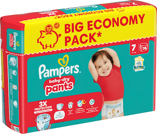 Baby Pants Baby Dry Gr. 7 Extra Large (15+ kg) Big Pack Pampers baby-dry