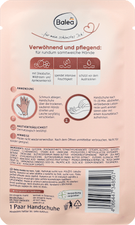 Maska za ruke u obliku rukavica, 1 par Balea
