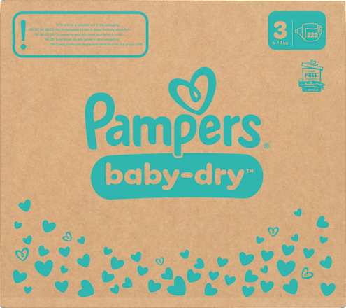 Windeln Baby Dry Gr.3 Midi (6-10 kg), Monatsbox Pampers