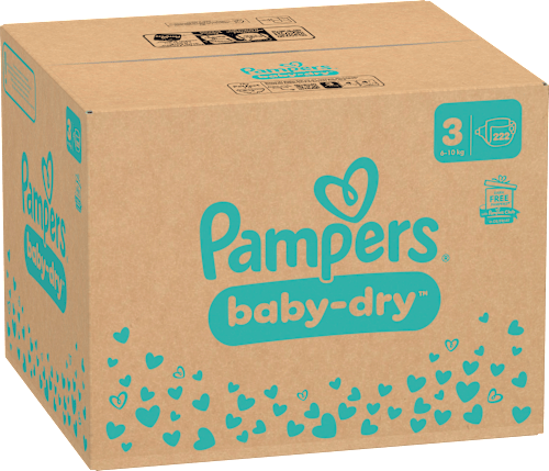 Windeln Baby Dry Gr.3 Midi (6-10 kg), Monatsbox Pampers